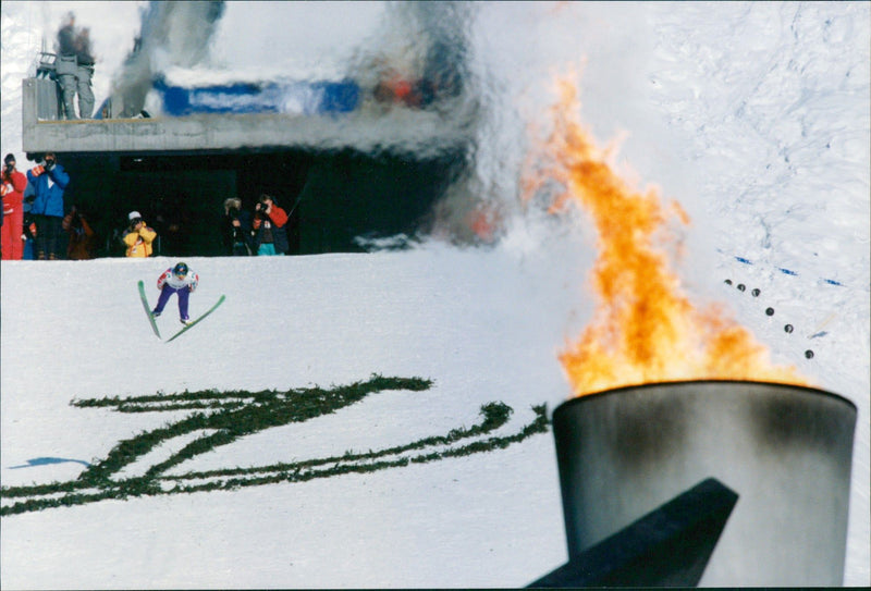 Espen Bredensen in the Olympics Lillehammer - Vintage Photograph