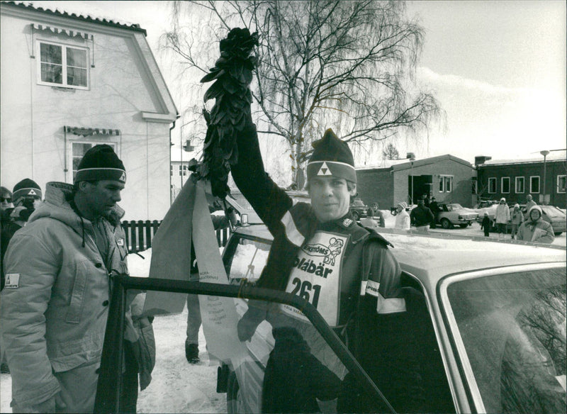 Hans Persson, winner of the Vasaloppet 1984 - Vintage Photograph