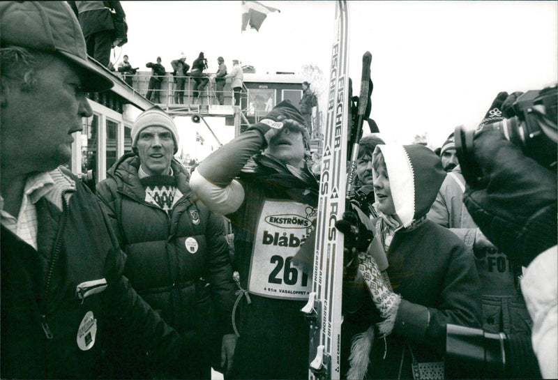 Hans Persson, winner of the Vasaloppet 1984 - Vintage Photograph