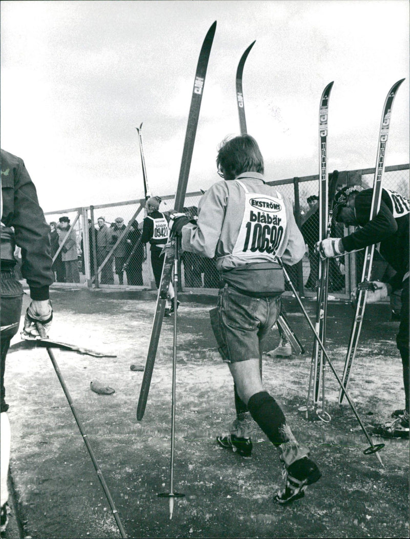 Goar Engeländer from Germany. Vasaloppet 1976 - Vintage Photograph