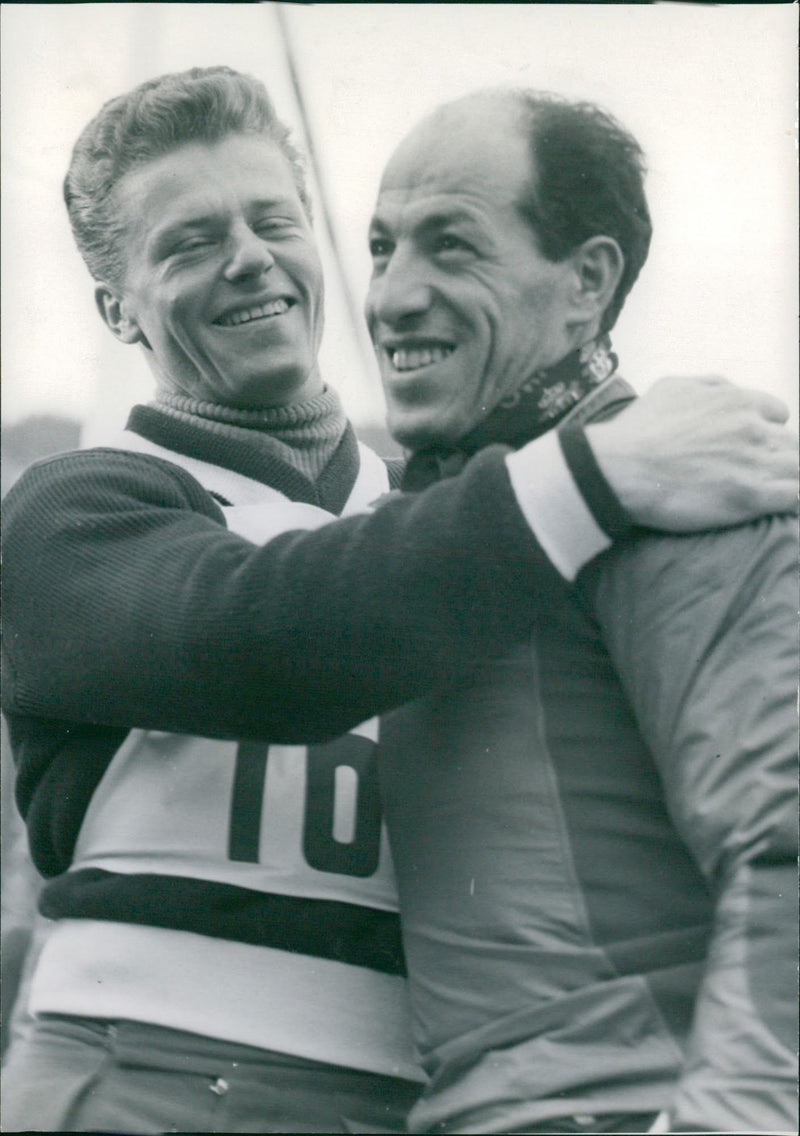 Stein Eriksen and Zeno Colò - Vintage Photograph