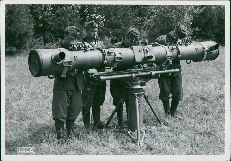 Soldiers in action - Vintage Photograph