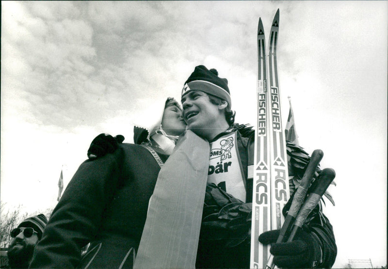 Hans Persson, winner of the Vasaloppet 1984 - Vintage Photograph