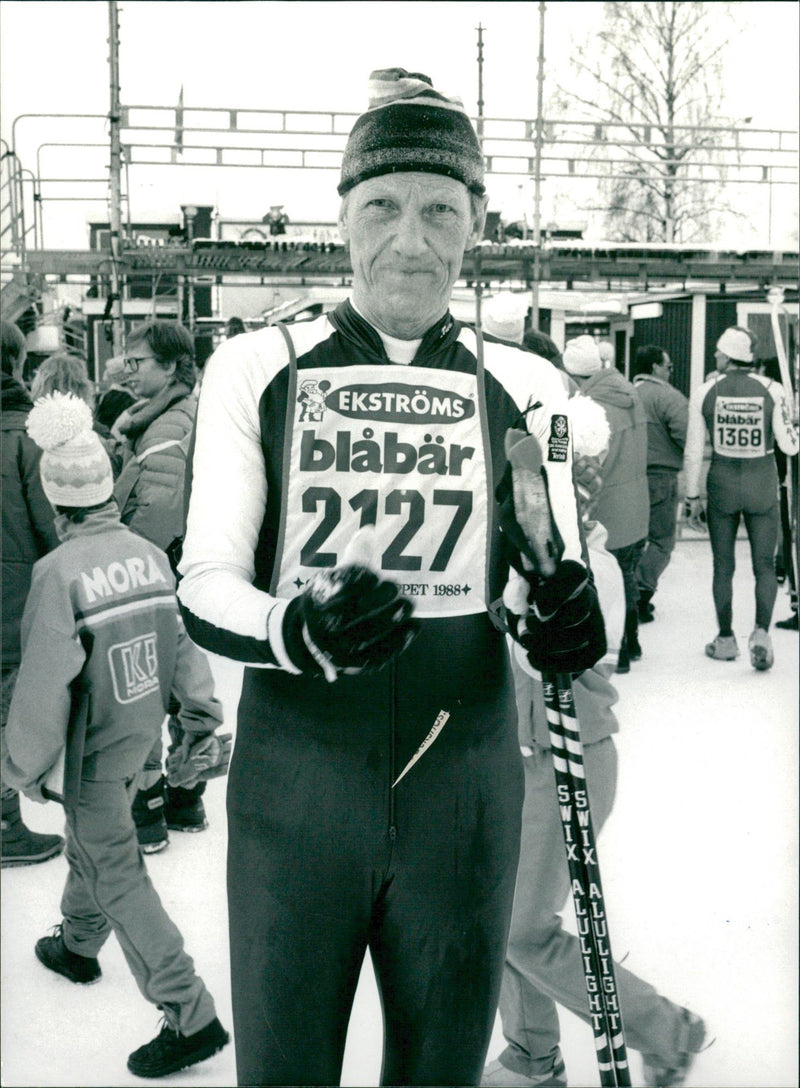 Lennart Pettersson, 444th place in the Vasaloppet 1988 - Vintage Photograph