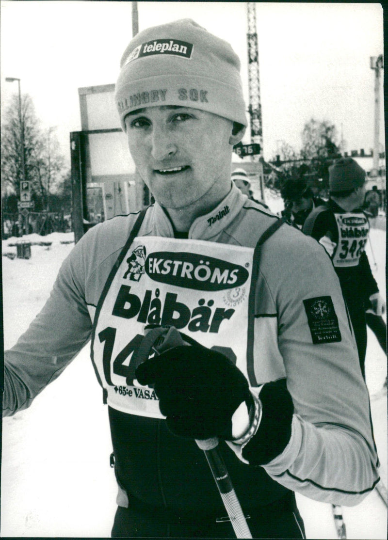 Lars-Åke Buvall. Vasaloppet 1988 - Vintage Photograph