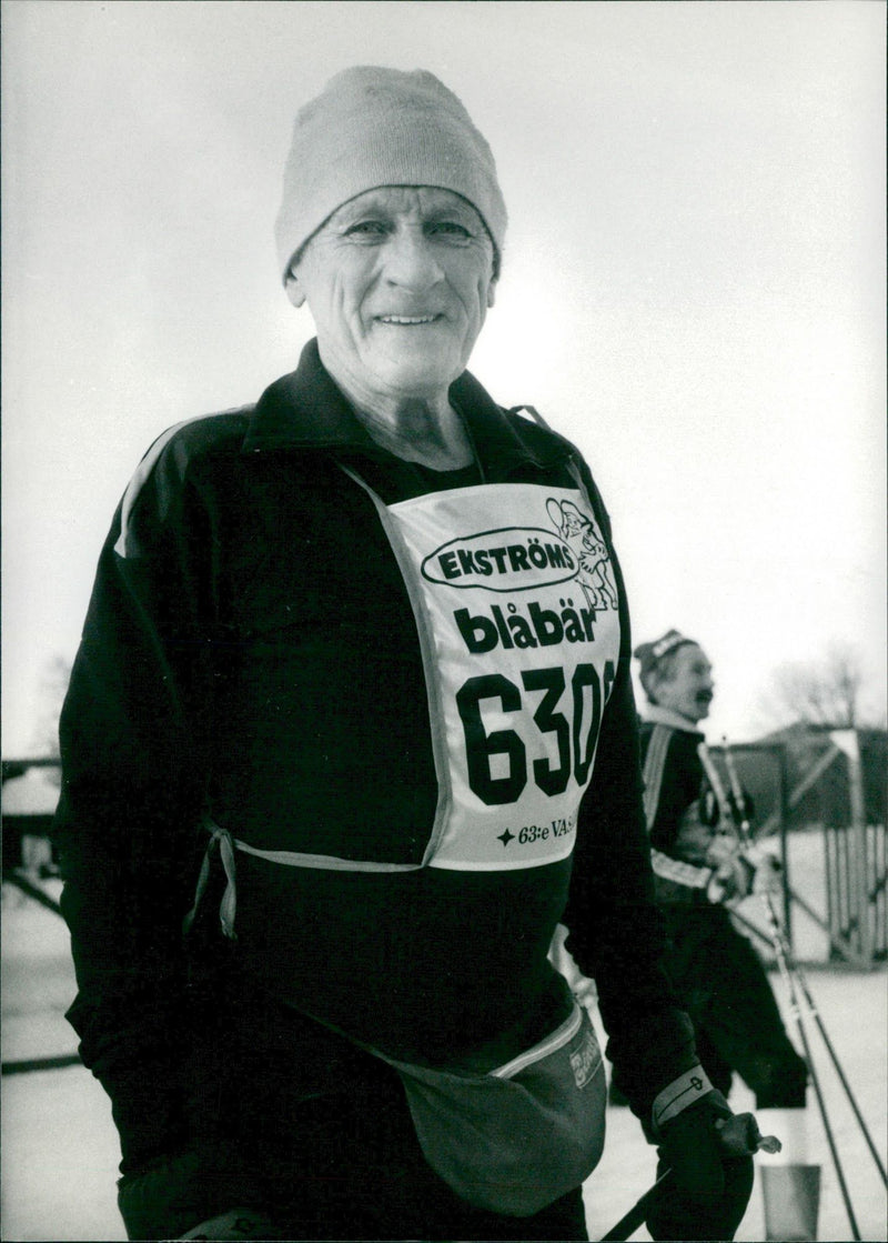 Sigurd Eriksson, 71-year-old Vasaloppet skier - Vintage Photograph