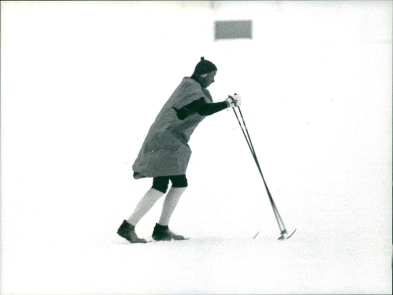 Warm-up before the 1981 Vasaloppet - Vintage Photograph