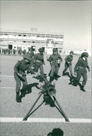 The Women's Military Academy in Libya trains the best of Muammar Gaddafi's personal bodyguards - Vintage Photograph