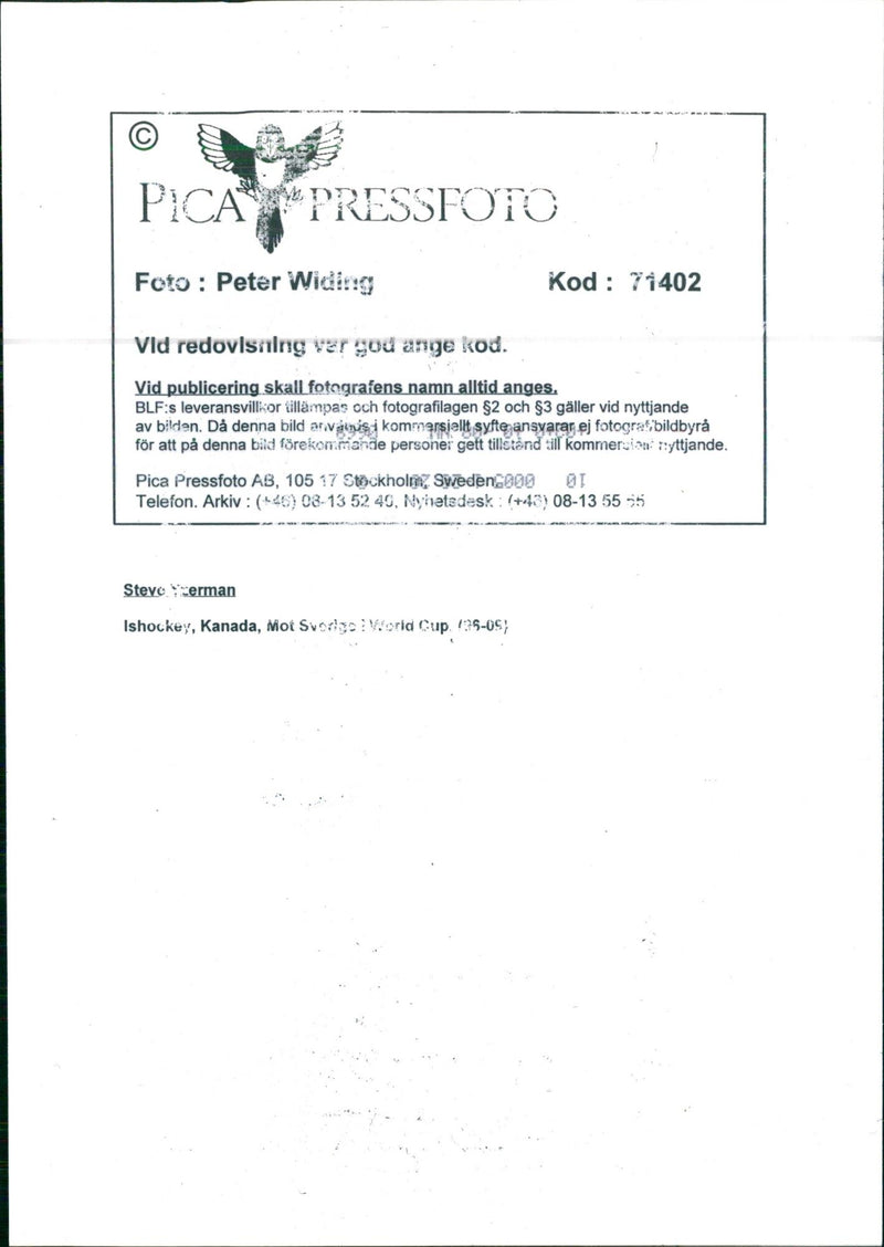 SWEDEN RESPONSIBLE IMAGE DELIVERY BLFS CHANGE CODE AND - Vintage Photograph