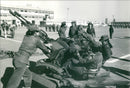 The Women's Military Academy in Libya trains the best of Muammar Gaddafi's personal bodyguards - Vintage Photograph