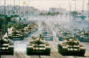 Military parade in Tripoli on the occasion of the 25th anniversary of the Libyan revolution - Vintage Photograph