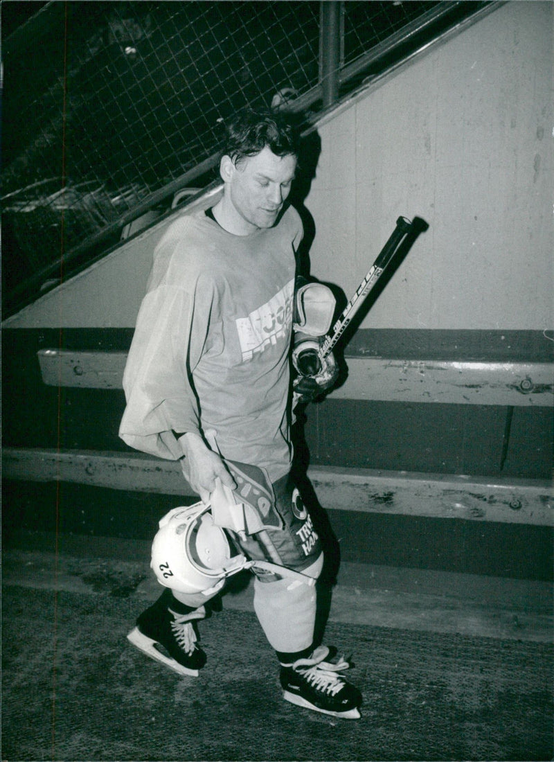 Håkan Södergren ice hockey - Vintage Photograph