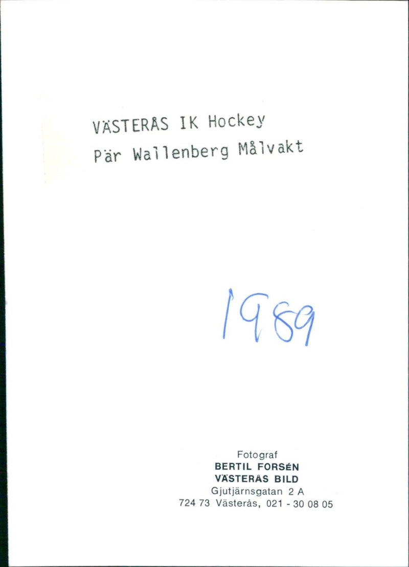 Pär Wallenberg - Vintage Photograph