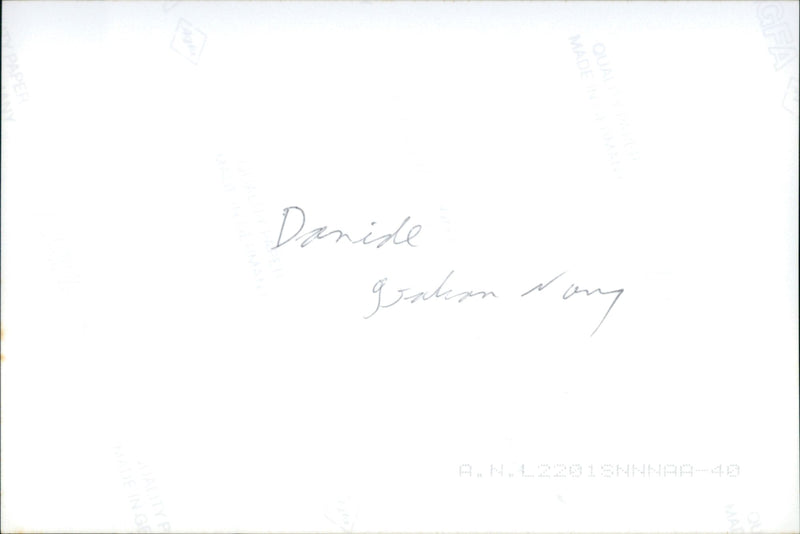 Danide galian Nary AN - Vintage Photograph