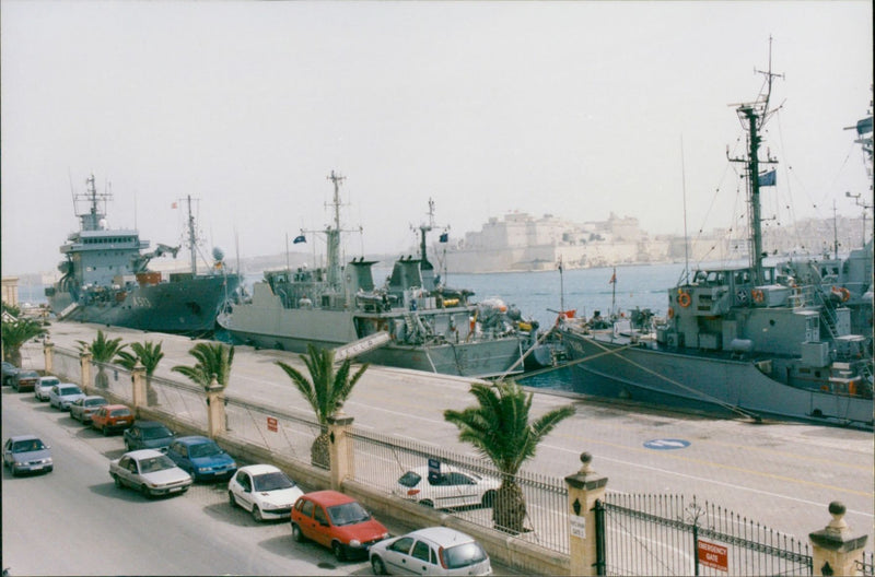 NATO Squadron on Welcome Break. - Vintage Photograph