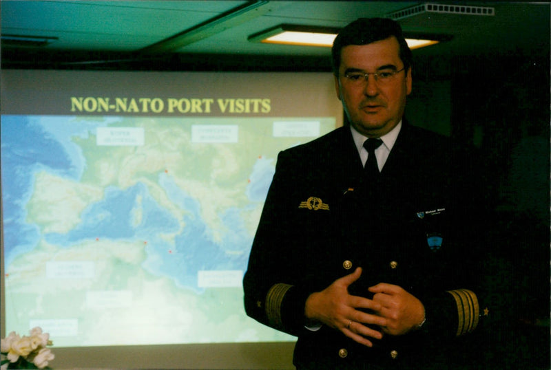 NATO Squadron on Welcome Break. - Vintage Photograph