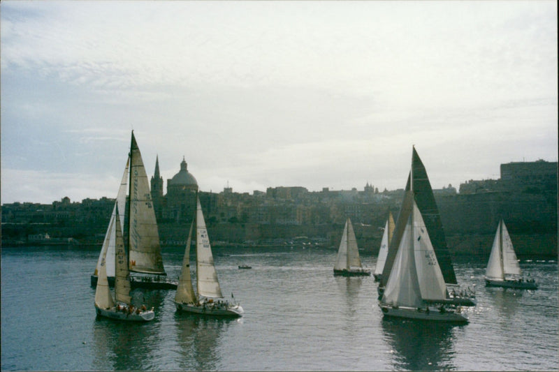 Sailing Rolex Middle Sea Race - Vintage Photograph