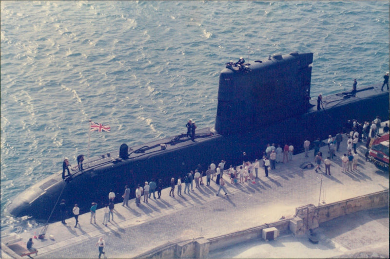 British Submarine - Vintage Photograph