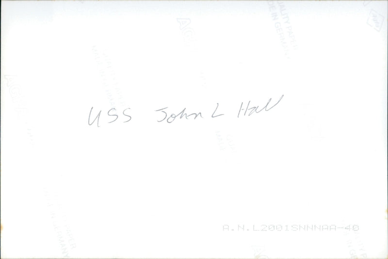 USS John L. Hall - Vintage Photograph