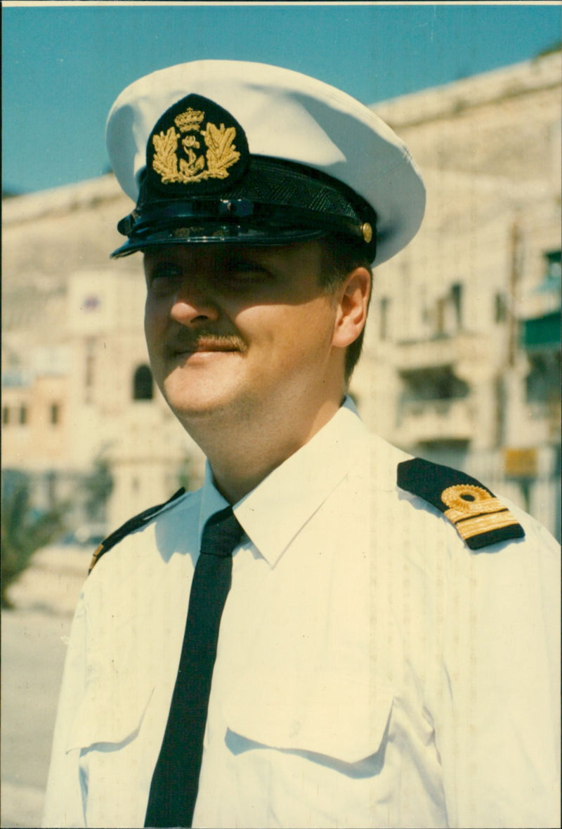 Commanding officer of Dolfijn submarine - Vintage Photograph