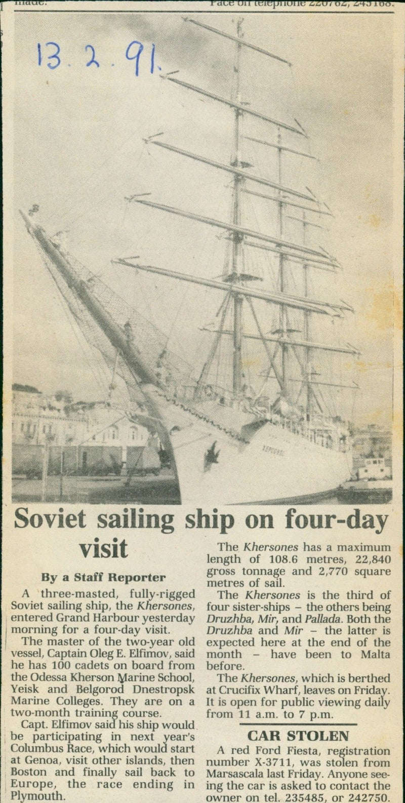 Khersones - Soviet Ships - Vintage Photograph