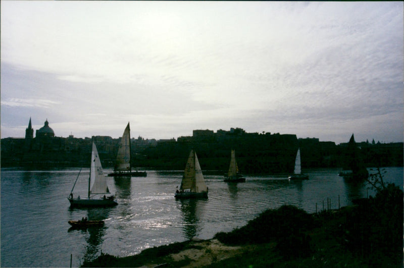 Sailing Rolex Middle Sea Race u - Vintage Photograph