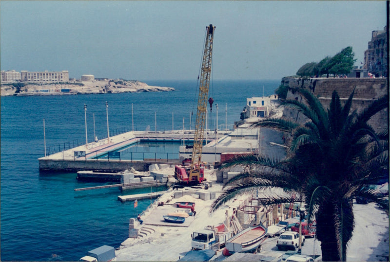 Ferry Service Construction - Vintage Photograph