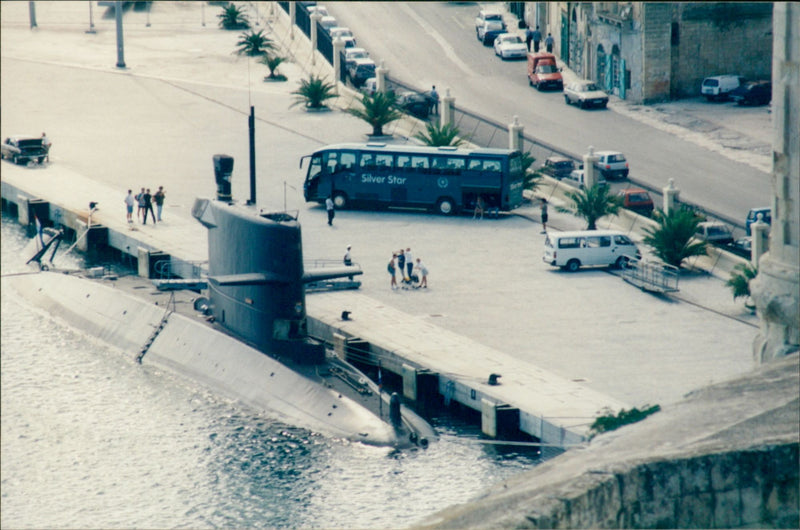 The Dutch submarine Zeeleeuw (Sea Lion) - Vintage Photograph