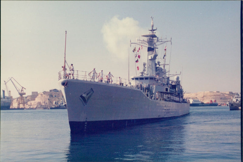 ARGONAUT . Conmemoration HMS . ARGONAUT Santa Maria Convoy Commemoration . 15.8 - Vintage Photograph
