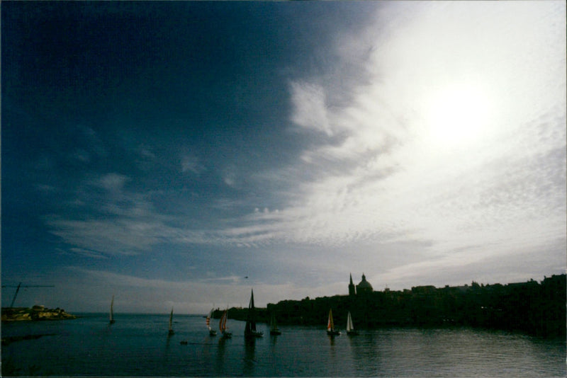 Sailing Rolex Middle Sea Race u - Vintage Photograph
