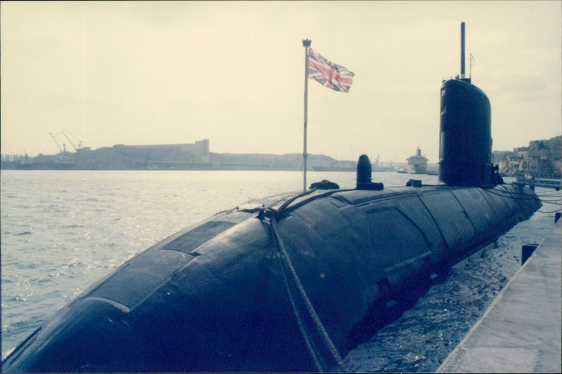 British Submarine - Vintage Photograph