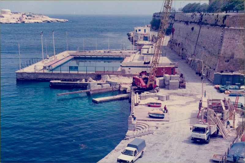 Ferry Service Construction - Vintage Photograph