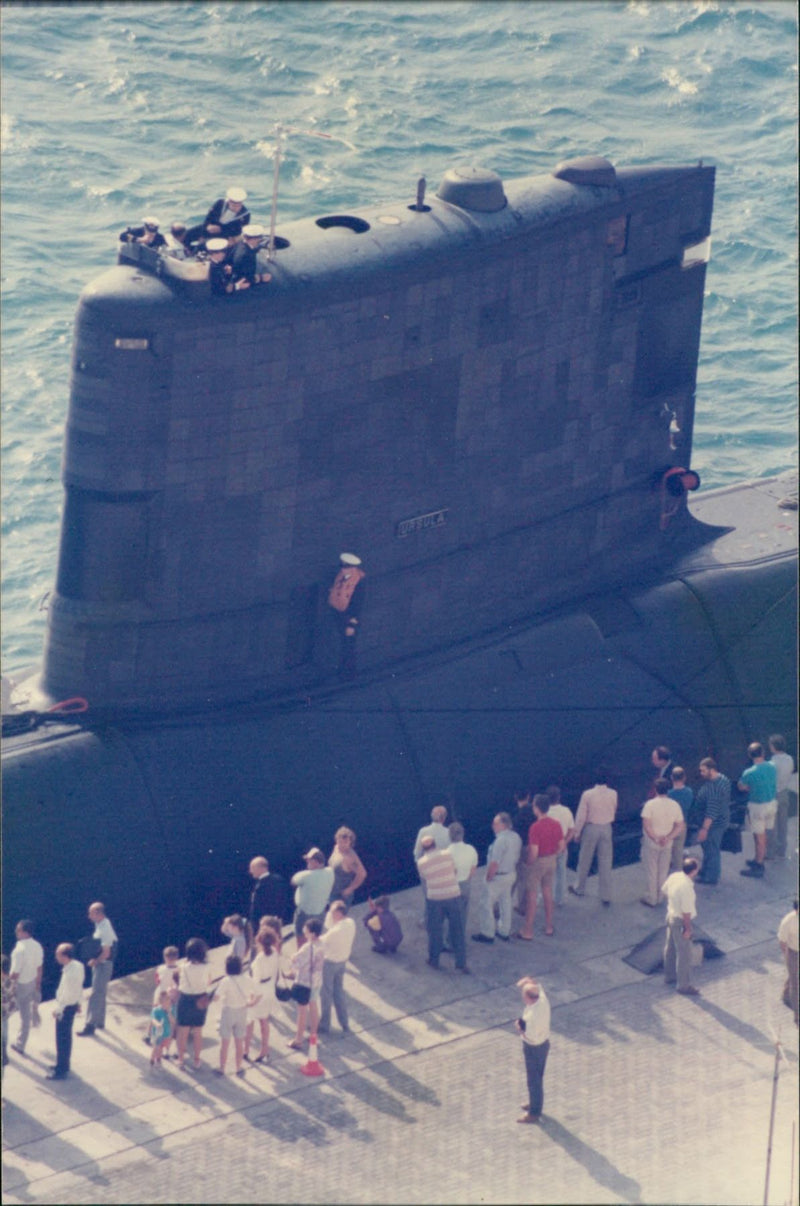 British Submarine - Vintage Photograph