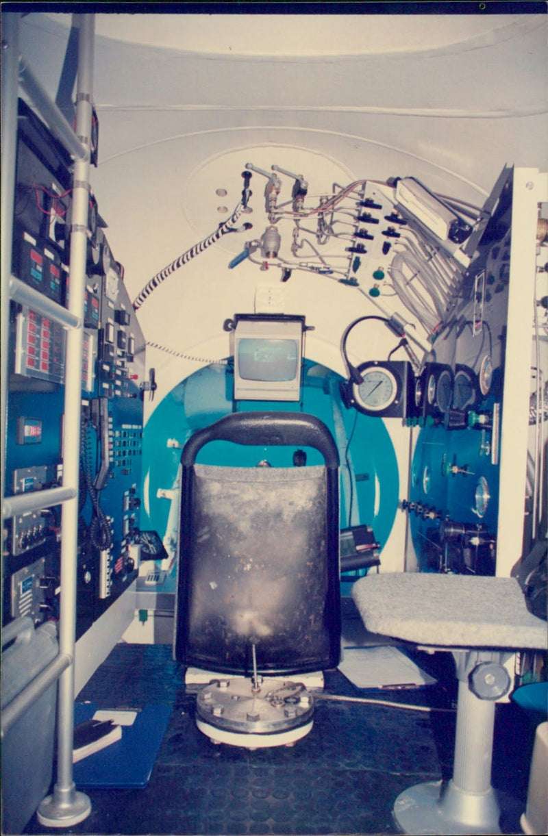 Inside the Submarine - Vintage Photograph