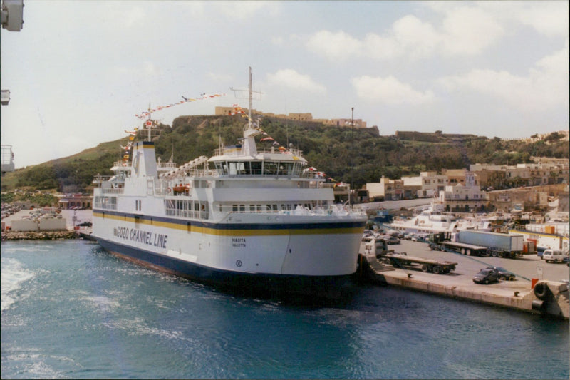 New Gozo ferry Malita - Vintage Photograph