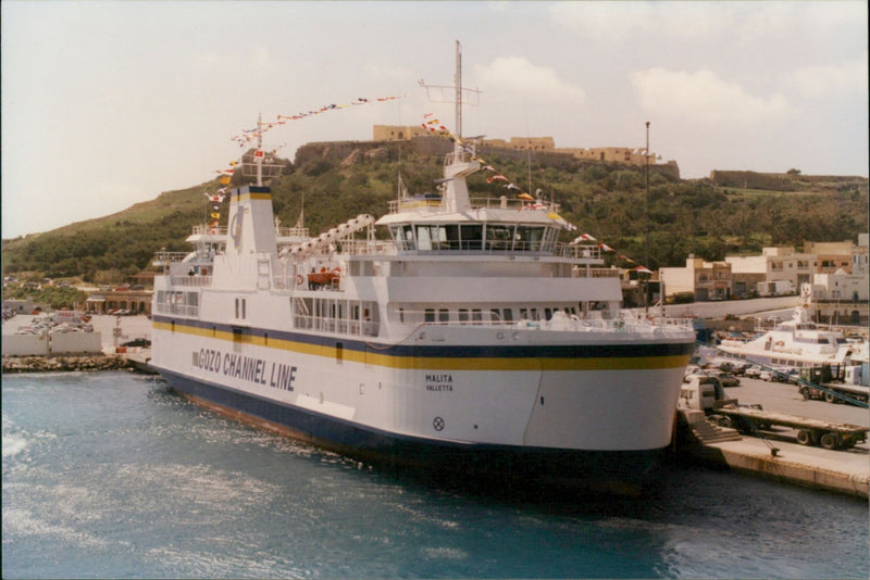 New Gozo ferry Malita - Vintage Photograph