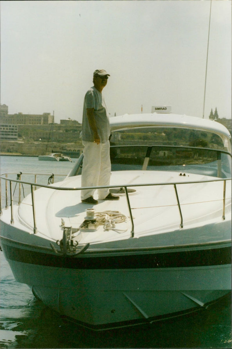 Luxury Yacht - Vintage Photograph