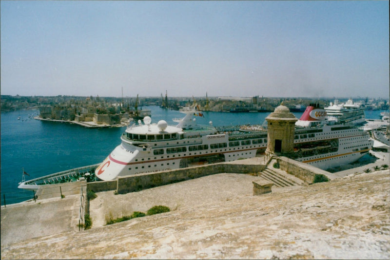 Ocean Village Cruise Ship - Vintage Photograph