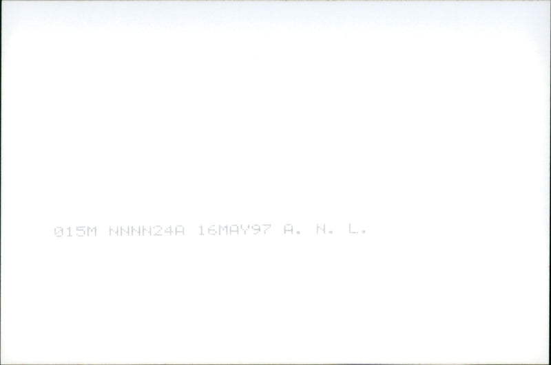 1 NNNN24A 16MAV97 A. N. - NNNB23A 16MAV97 A. - Vintage Photograph