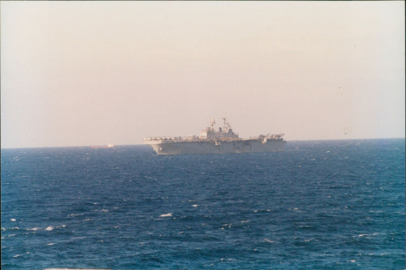 USS Bataan / Spruance class destroyer USS Hayler - Vintage Photograph