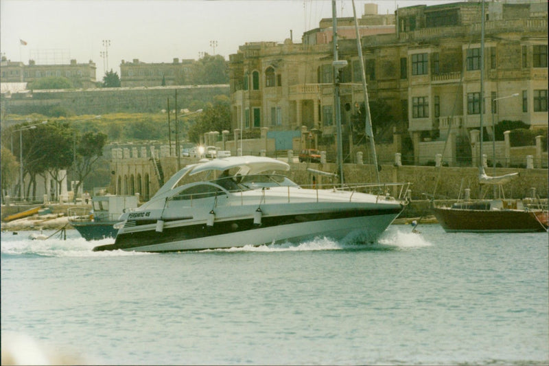 Luxury Yacht - Vintage Photograph