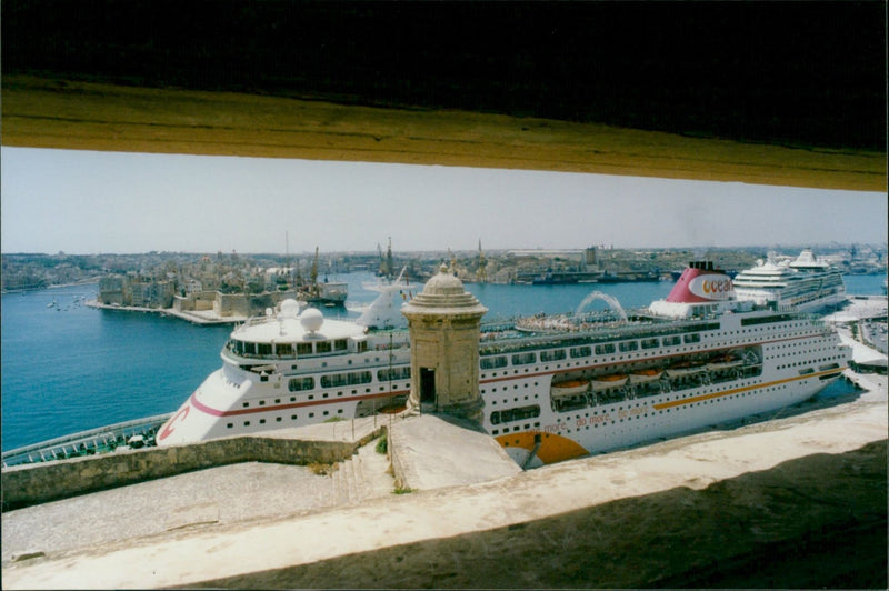 Ocean Village Cruise Ship - Vintage Photograph