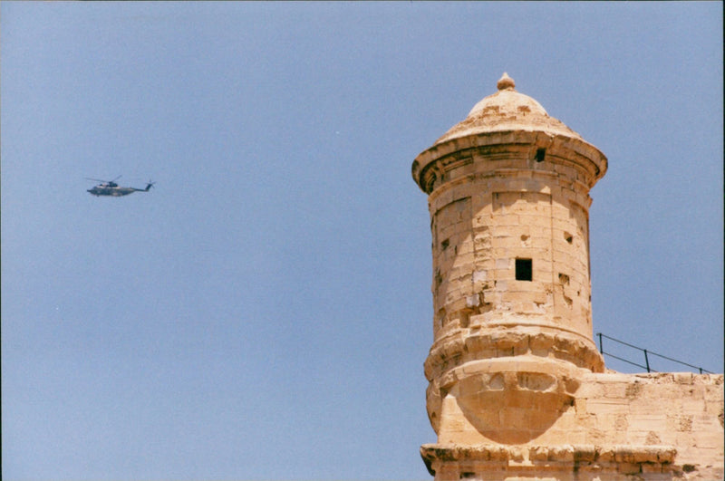 Rough Seas Restrict Military Exercise to Grand Harbour - Vintage Photograph