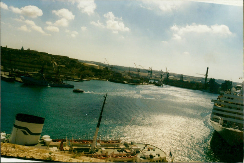 Cruise Liners - Vintage Photograph