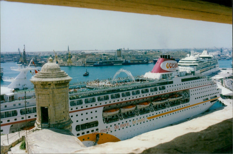 Ocean Village Cruise Ship - Vintage Photograph