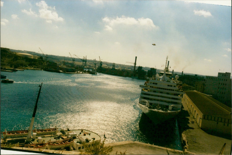 Cruise Liners - Vintage Photograph