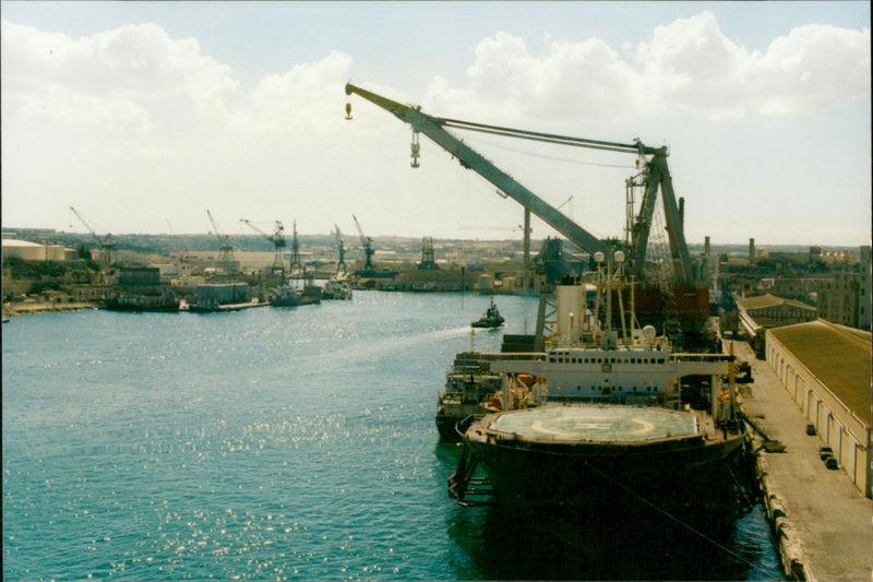 Stanislav Yudin in Grand Harbour - Vintage Photograph