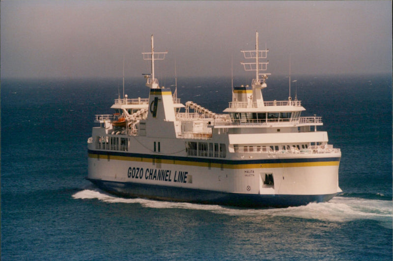 New Gozo ferry Malita - Vintage Photograph