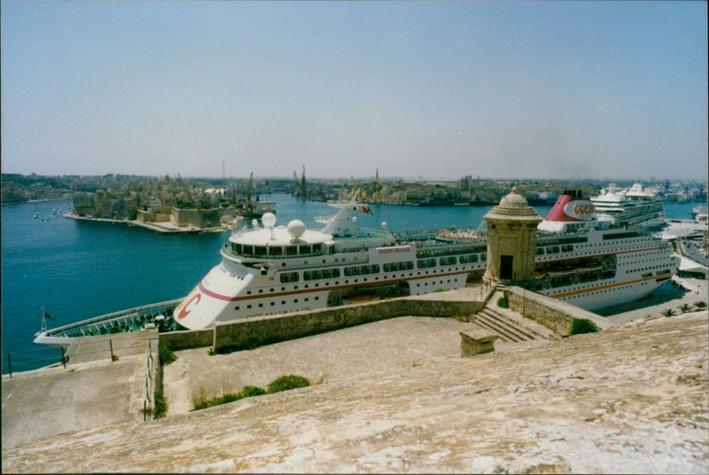 Ocean Village Cruise Ship - Vintage Photograph