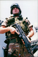 Rough Seas Restrict Military Exercise to Grand Harbour - Vintage Photograph